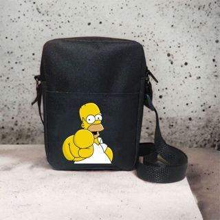 Bolsa Bag Lateral Shoulder Pochete com ziper Unissex Alça regulável Promoção 030