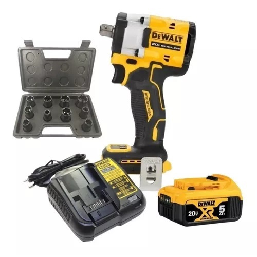 Chave De Impacto Dewalt Dcf922 1/2 +Bateria 20v 5ah Brushless em Oferta na Shopee