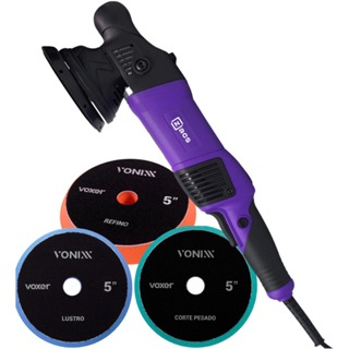 Politriz Roto Orbital Zacs 5 110v 220v + Boinas 5 Vonixx em Oferta na Shopee