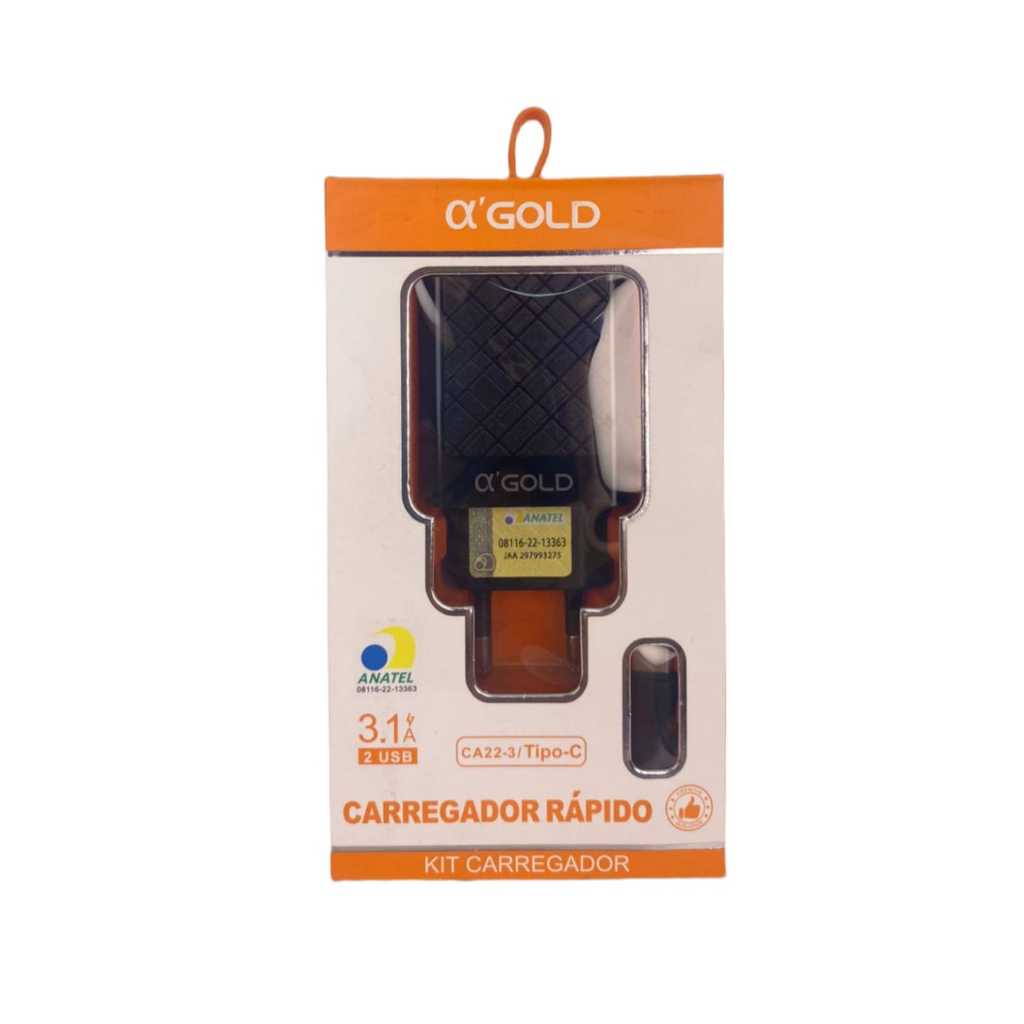 Carregador tipo C preto a gold carregador rapido carregador com 2 entradas carregador tipo C rapido carregador tipo c com 2 entradas carregador usb tipo c cabo usb tipo c cabo tipo c cabo e fonte fonte usb 2 entradas fonte e cabo tipo c