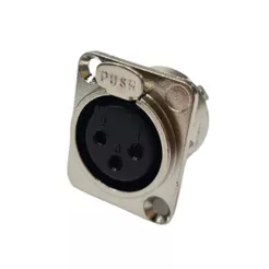 Conector XLR Fêmea Painel HX092 HJH