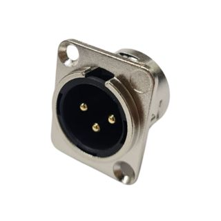 Conector XLR Macho Painel HX091 HJH em Oferta na Shopee