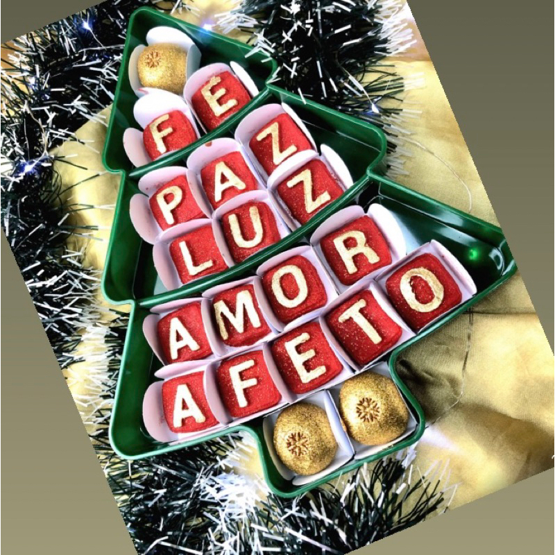 KIT 1~5 PETISQUEIRA ARVORE DE NATAL - 22 CM X 28,5 CM Festplastik - Home & Living