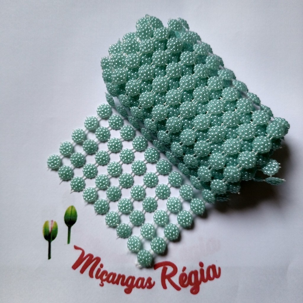 Manta Meia Pérola Craquelada 10mm Medida 10cmx50cm