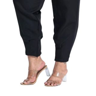 Calça Alfaiataria Feminina Modelo Cenoura Plus Size Moda Estilo Casual Básico Elegante em Oferta na Shopee