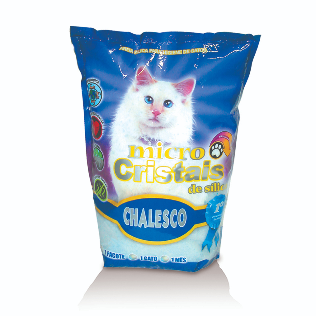 Areia Para Gato Micro Silica Chalesco 1,8 Kg