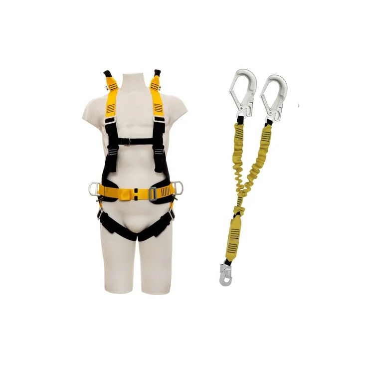 Cinto 3 Pontos E Talabarte Com Abs Y Altura Segurança Epi Cinto Paraquedista Trabalho em altura