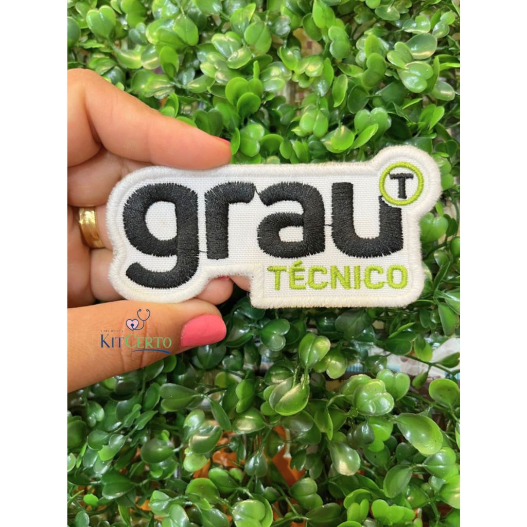 Bordado Grau Técnico Pronto Termocolante Para Jalecos