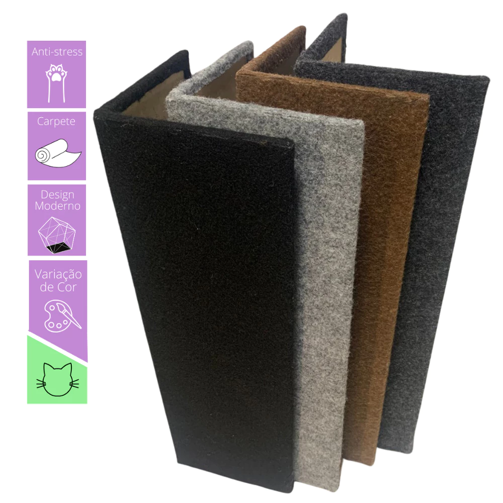 Kit Arranhador Para Gatos Protedor Canto 2un Sofá Cama Box