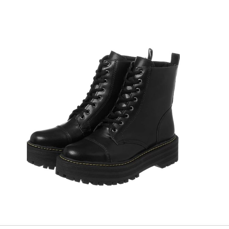 Bota Cano Curto Coturno Tratorado