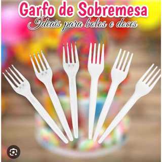 100 Garfinhos Para Sobremesa Descartável Bolos Doces Festa