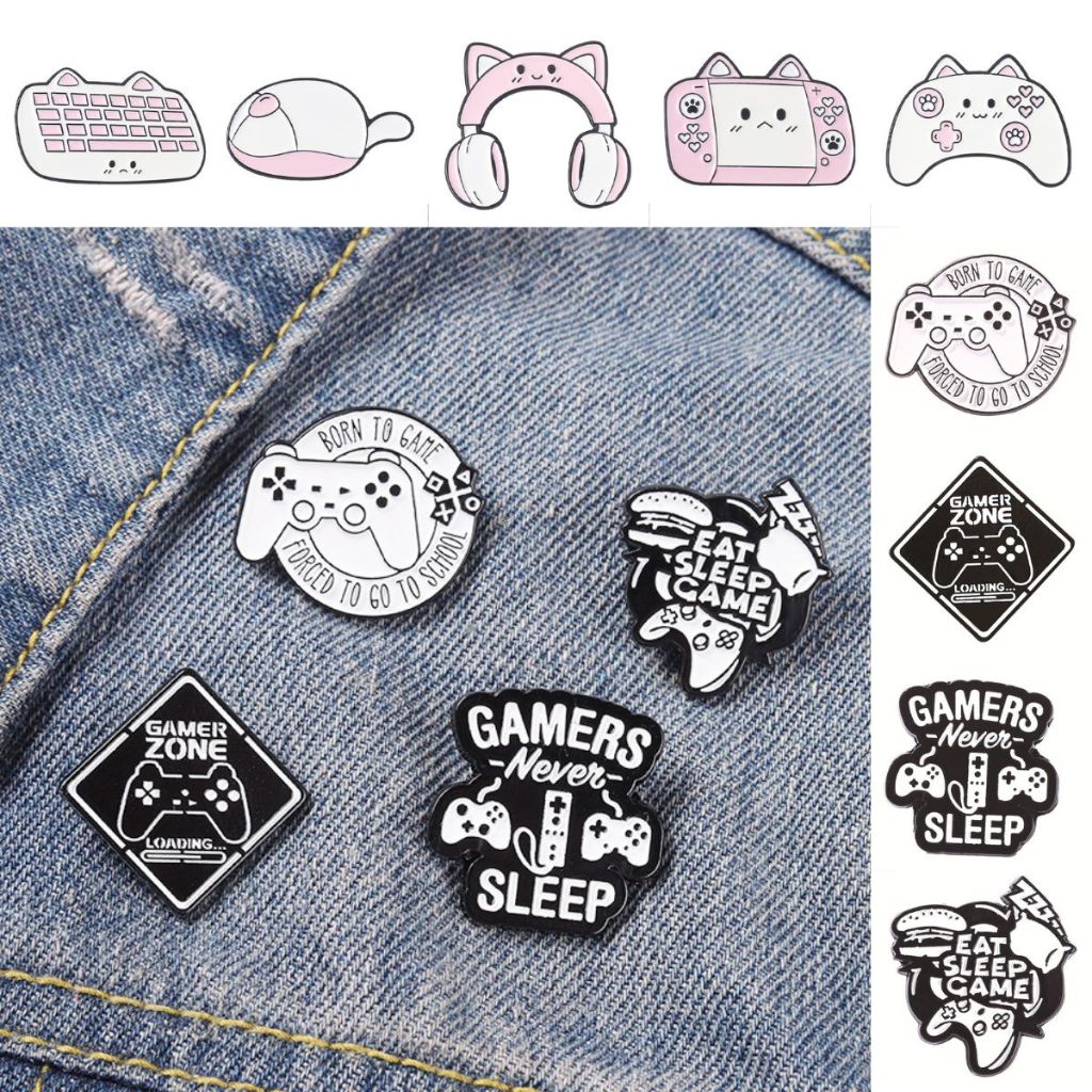 Broche Pin Gamer Kawaii Metal Botton Controle Jogos Mochila Jaqueta Acessório Geek