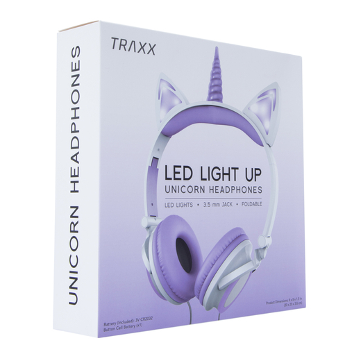 Fone de Ouvido Unicórnio com LED Importado