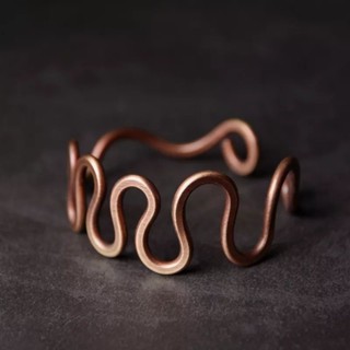 Anel ondas 100% cobre! ajustável!