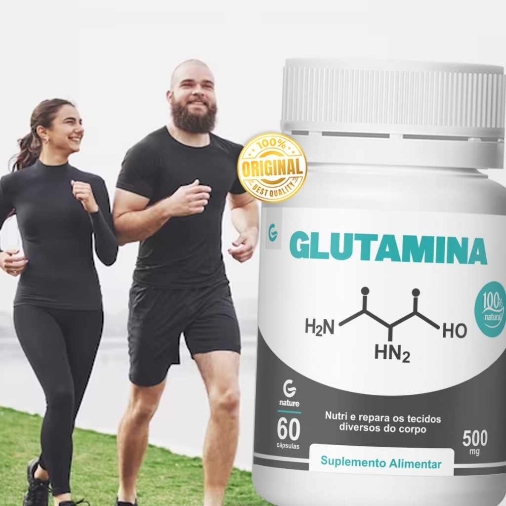 Detalhes do Glutamina 500mg 60 Cápsulas  GENATURE Original