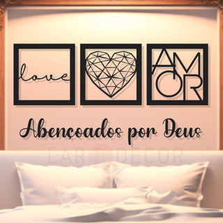 Kit Quadros Decorativos para Decoração de Quarto Sala Casa Cozinha