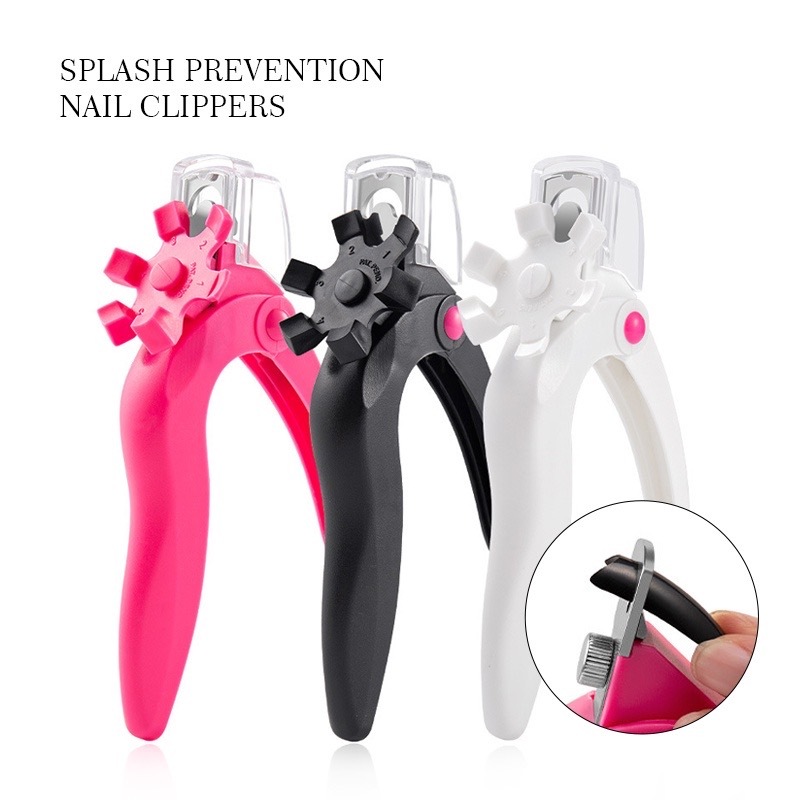Cortador de unhas, cortador de ponta de unha ajustável cortador de unhas falsas ferramenta de corte de unhas artificiais para manicure pedicure em Oferta na Shopee