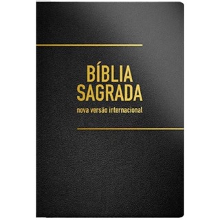Bíblia Sagrada NVI Letra ExtraGigante Semi Luxo - Preta em Oferta na Shopee