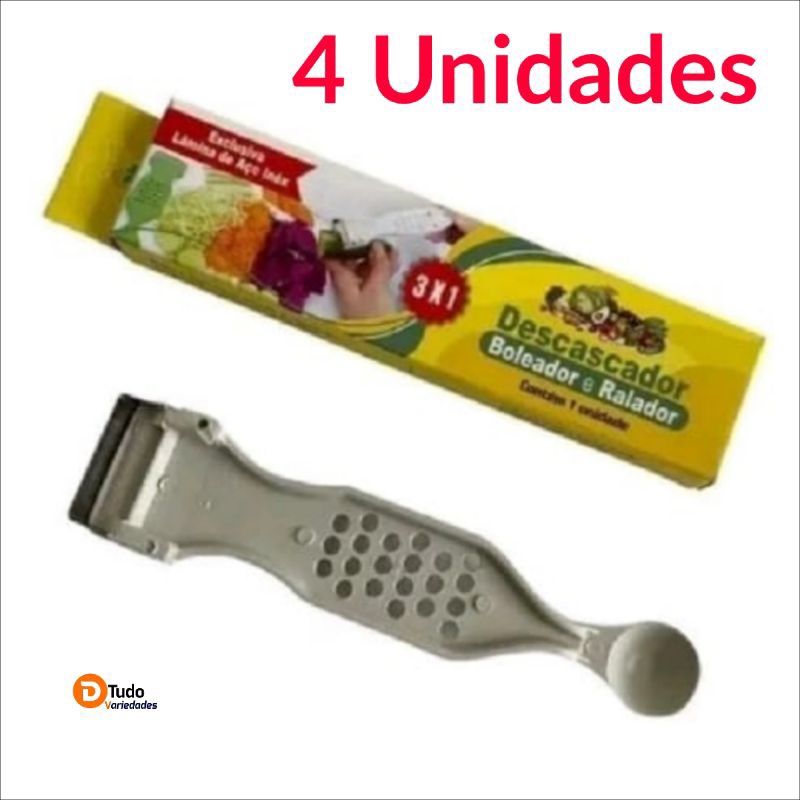 Descascador Boleador,Frutas e Legumes 4 Unidades