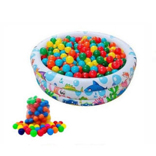 Piscina Infantil Inflável 100 Litros Colorida + 25 Bolinhas playground Presente para Criança