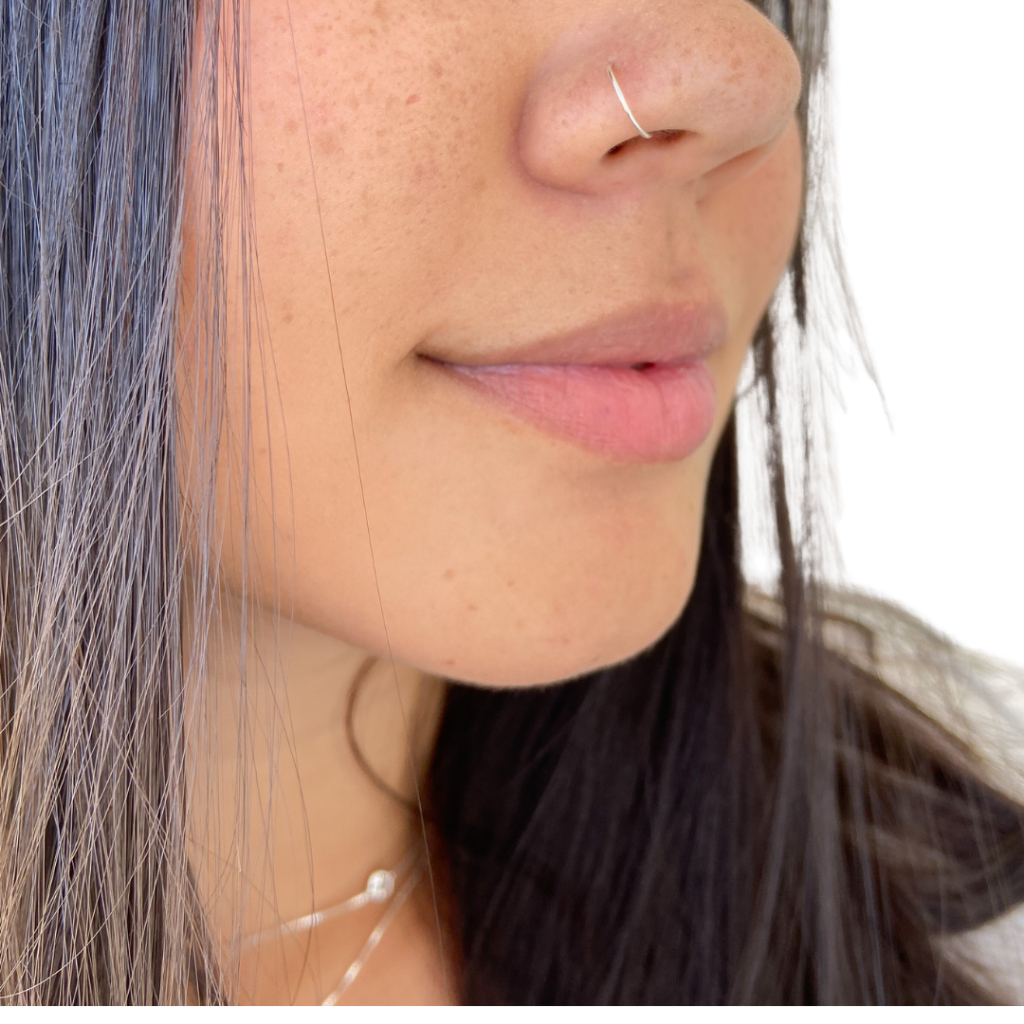 Piercing de Nariz Argola Tradicional  Prata 925
