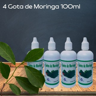 4x gotas de moringa 100ml, 100% Natural