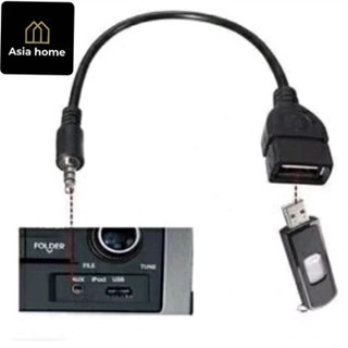 Cabo Usb Pendrive Fêmea 3,5m X P2 Entrada Auxiliar 38cm