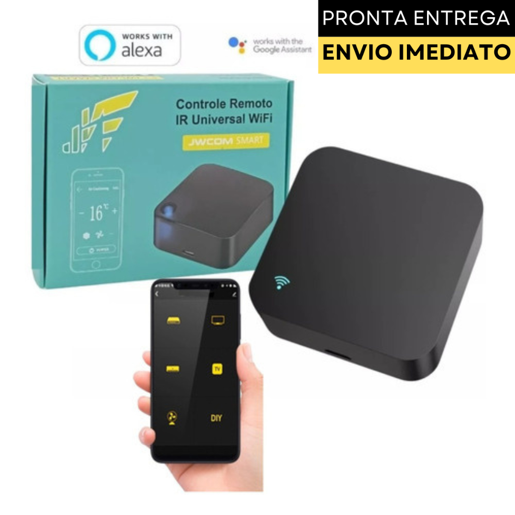 Controle Universal Inteligente IR Wifi Tv Smart Mini Tuya Wi-fi Infravermelho Casa Inteligente Compatível com Alexa e Google Home