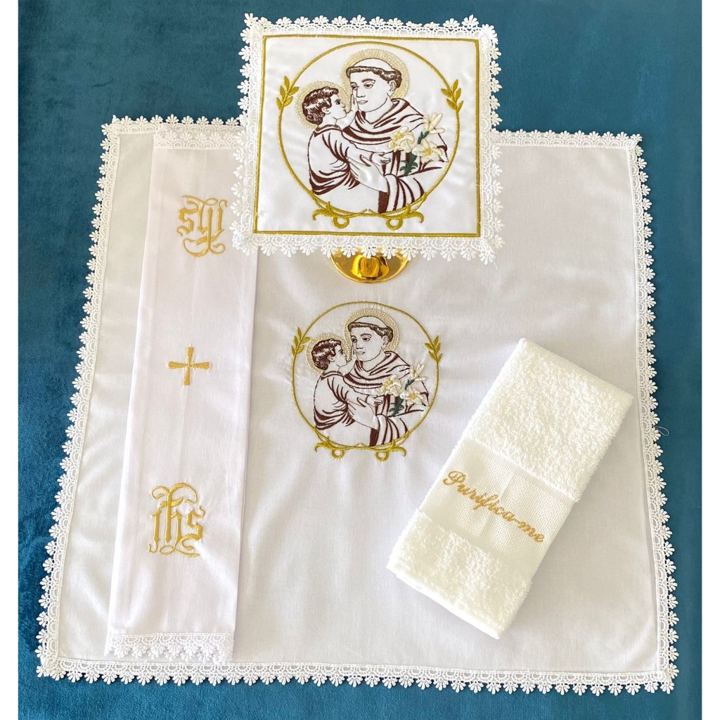 Alfaias Santo Antonio  - Conjunto bordado - Litua Paramentos