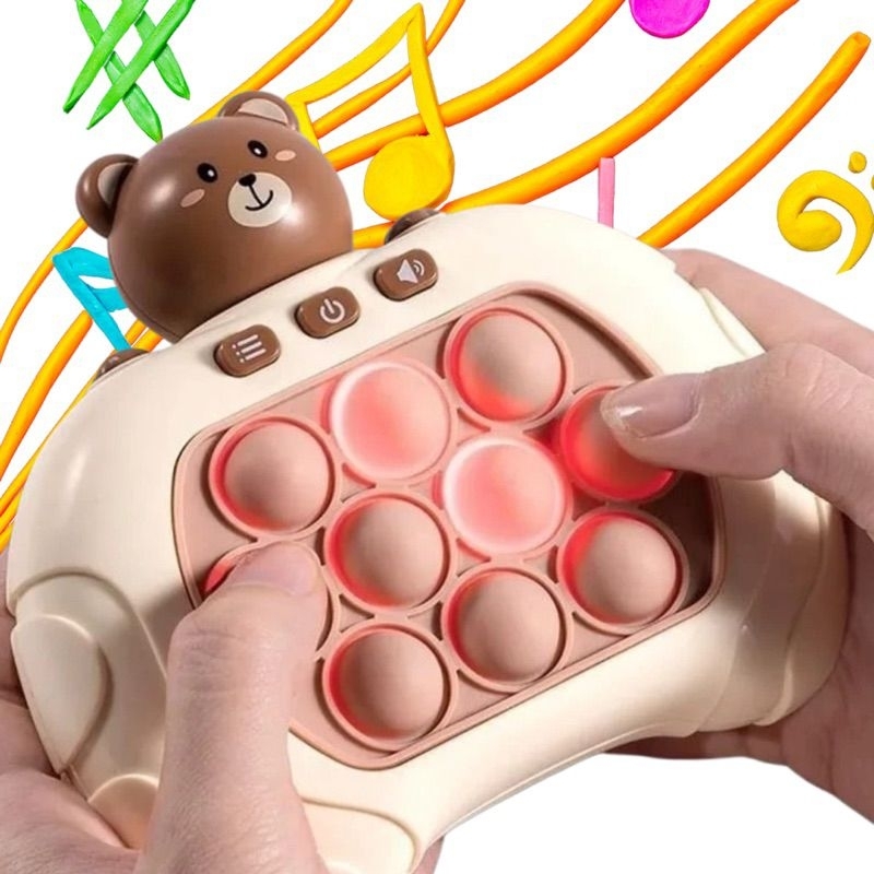 Pop It Push Fast Game Brinquedo Jogo Sensorial Autodidatico Anti Stress Para Crianças e Jovens