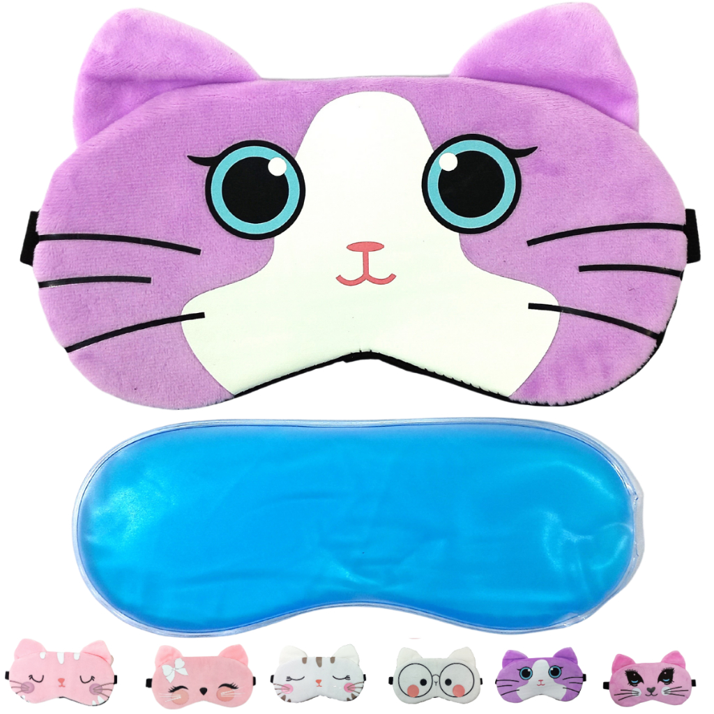 Máscara Dormir Tapa Olho Viagem Gel Térmica Anti Claridade