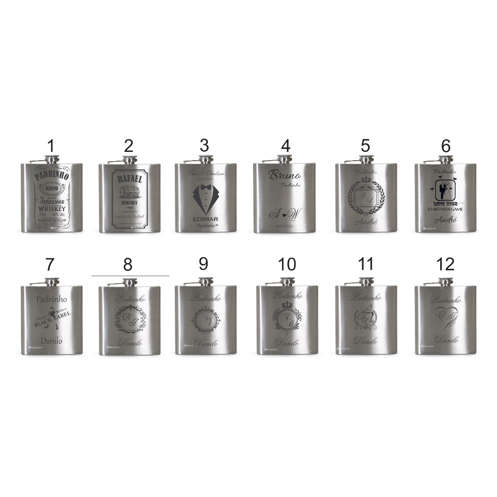 Cantil INOX Personalizado 200ml (7oz)