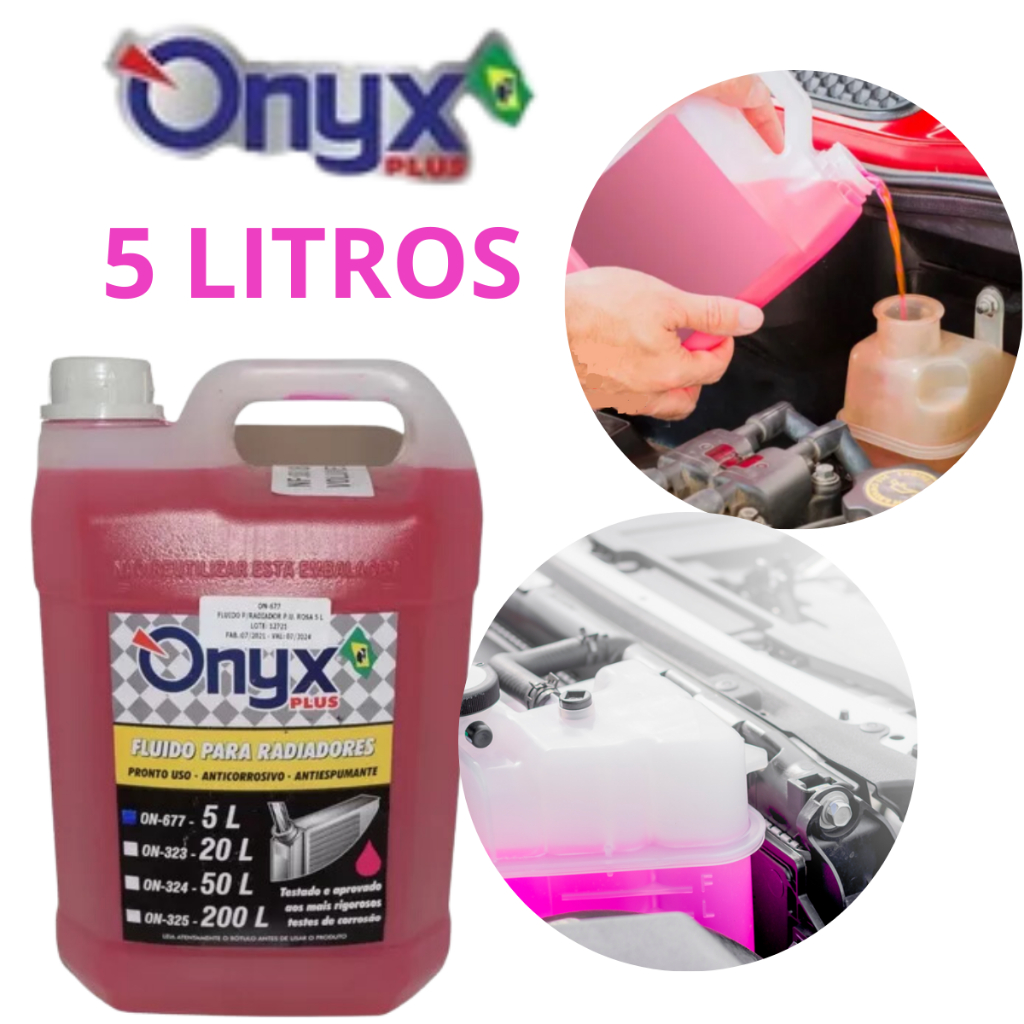 Aditivo Fluido Radiador Pronto Para Uso 5 Litros Onyx em Oferta na Shopee