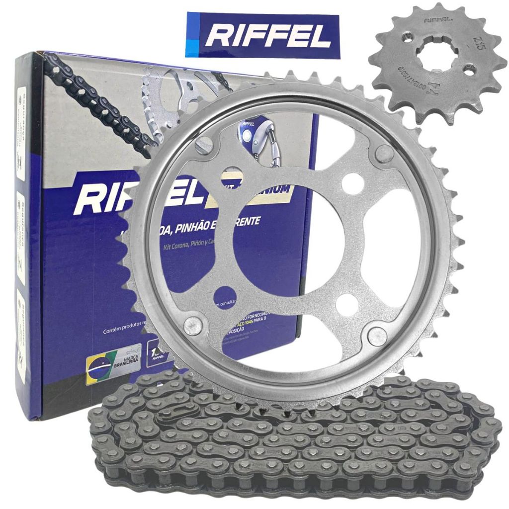 Kit Relacao Transmissao Riffel Cg Fan Titan 160 Todas - 91177 em Oferta na Shopee