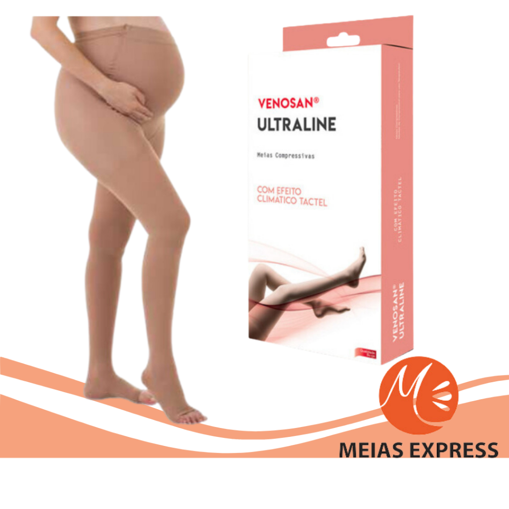 Meia Venosan 4000 Ultraline, 20-30 mmHg, Gestante, Cor Bege