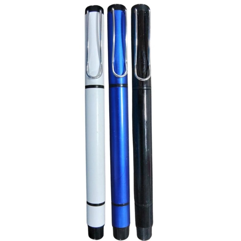 25 Canetas Plastica Dupla Marca Texto Esferografica M3000 em Oferta na Shopee