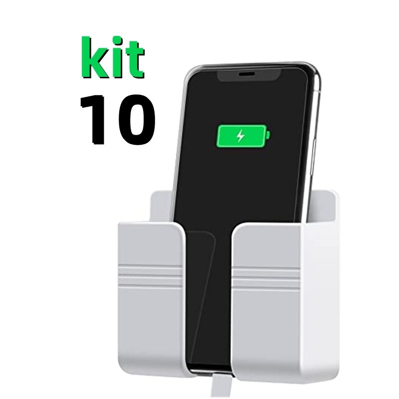 KIT 2 A 10 Suporte Multiuso De Parede Para Celular Controle Plástico Para Carregar Celular