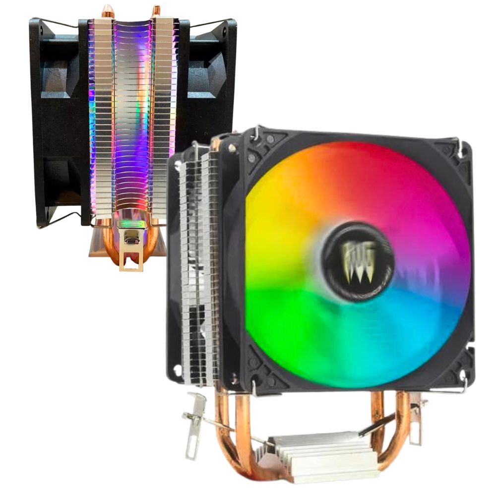 Air Cooler Duplo Cpu Rgb Ryzen Intel 775 1150 1151 1155 Am3+ Am4