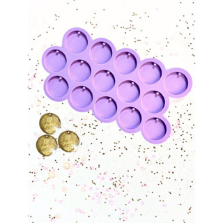 MOLDE DE SILICONE PALETA CÍRCULOS FURO 4CM 15 CAVIDADES RESINA R470- em Oferta na Shopee