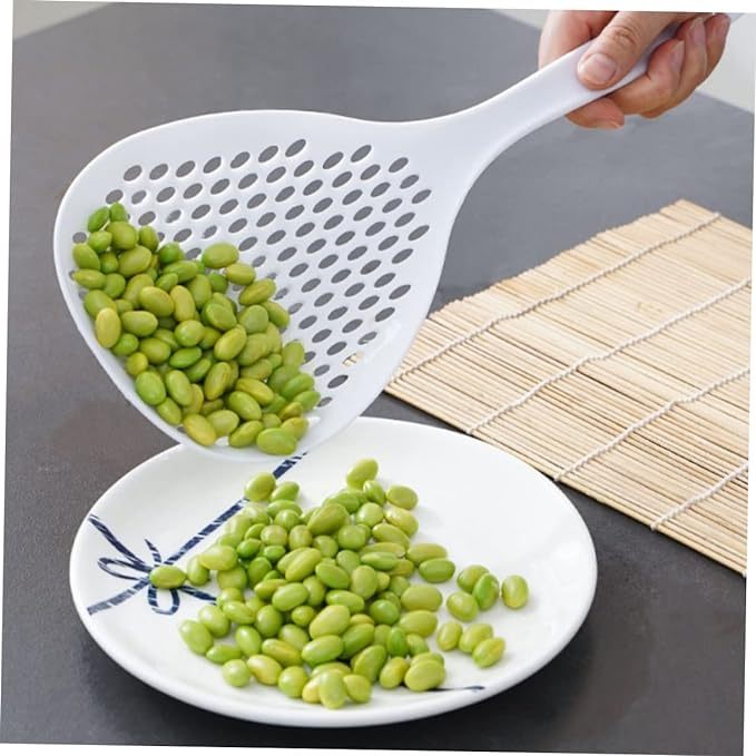 Colher Escorredor Branco Utensílios Para Cozinha