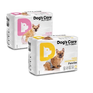 Fralda higiênica Dogs care para macho ou femea cães Pet descartável para cachorro
