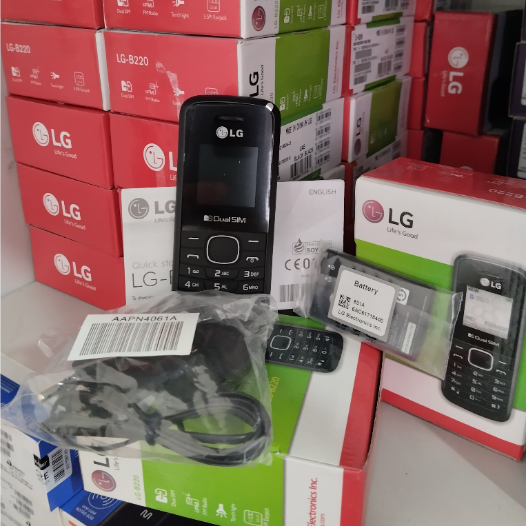 Celular LG B220 3G de Botão Simples Dual Chip Rádio FM de botão Idoso Lanterninha Original