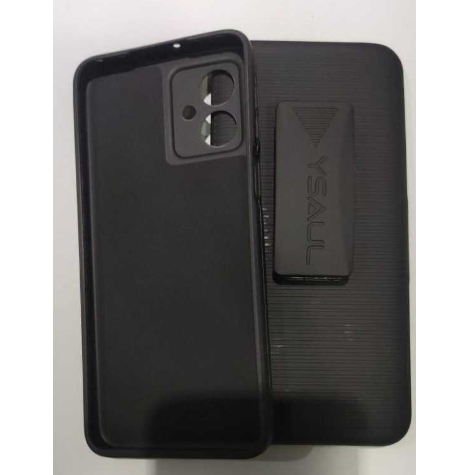Capa Suporte de Cintura para Motorola Moto G54 com capa camurça