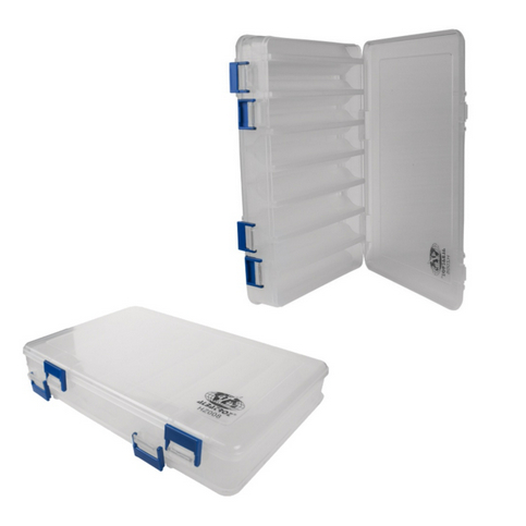 Estojo organizador duplo p/iscas Albatroz Fishing HZ008-14 divisórias pesca pescaria