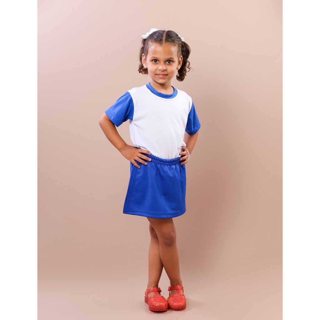 shorts saia infantil uniforme escolar menina infantil e juvenil