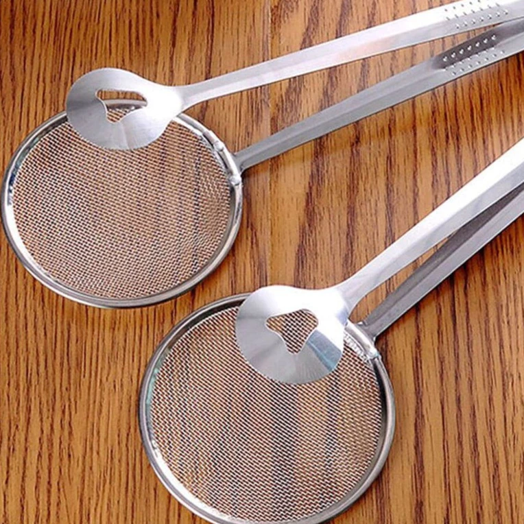 Escumadeira Para Fritura Com Pegador Inox 28,5cm — imagem 1