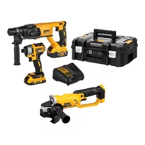 Combo Dewalt Martelete Dch133 Parafusadeira Dcf7871 20v E Lixadeira - Home & Living