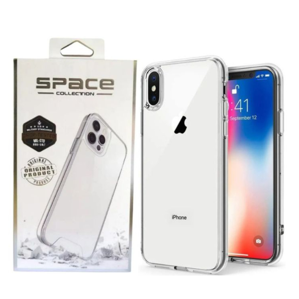 Capa Capinha Case Clear Space Compatível Com iPhone X / XS