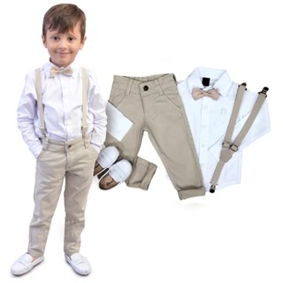 Conjunto Roupa Menino Bebê Batizado Casamento Com Sapato - Envio Imediato