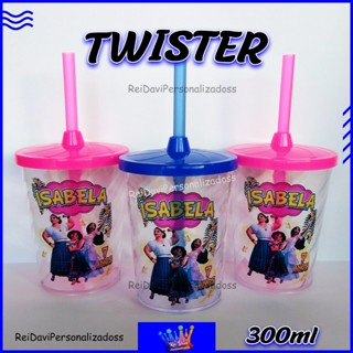 Copos Twister 300ml - PERSONALIZADO (Qualquer Tema)